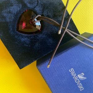 Authentic Swarovski Necklace Red New Rare